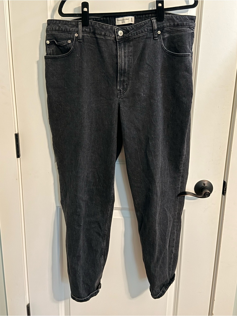 Abercrombie & Fitch Curve Love High Rise High Rise Jeans in Black Waist 34